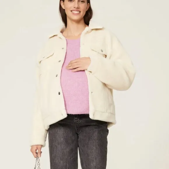 XS - SPLENDID - Lilac Wool Maternity Sweater Natalia Rent the Runway $168 msrp