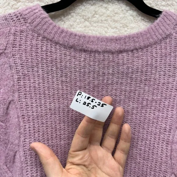 XS - SPLENDID - Lilac Wool Maternity Sweater Natalia Rent the Runway $168 msrp