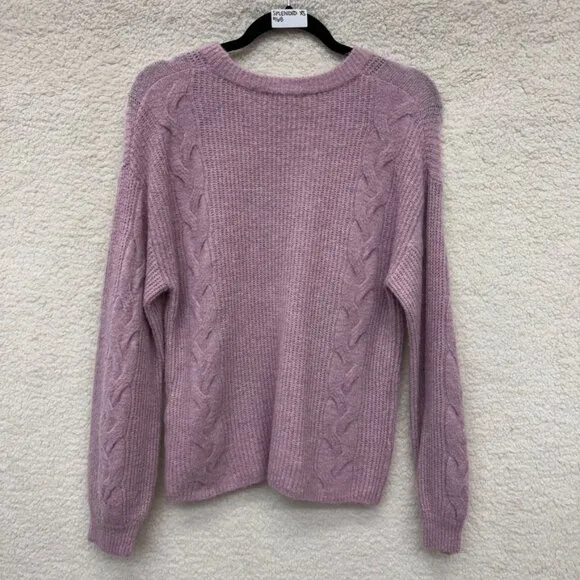 XS - SPLENDID - Lilac Wool Maternity Sweater Natalia Rent the Runway $168 msrp