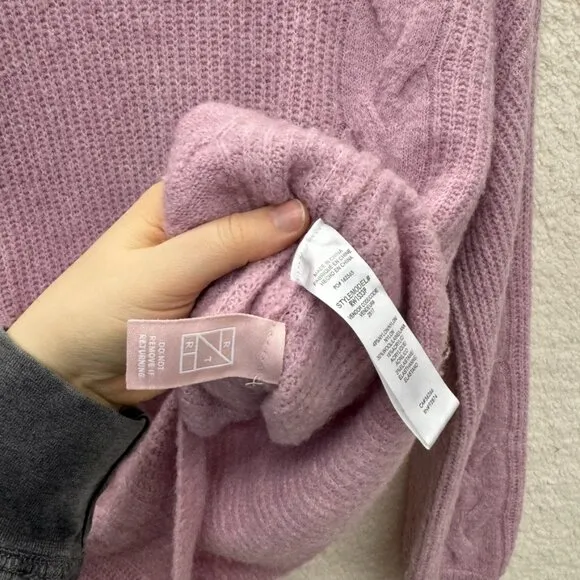 XS - SPLENDID - Lilac Wool Maternity Sweater Natalia Rent the Runway $168 msrp