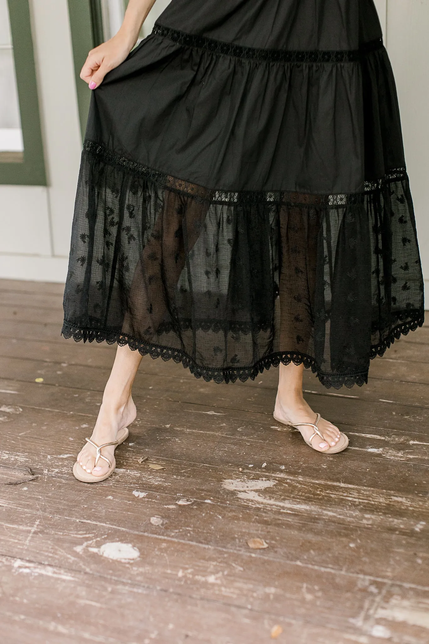 XZ Black Overall Maxi Dress