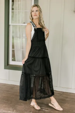 XZ Black Overall Maxi Dress