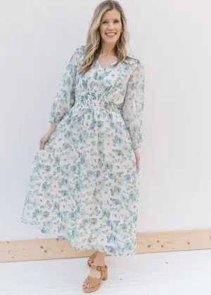 XZ Blue Roses Maxi Dress