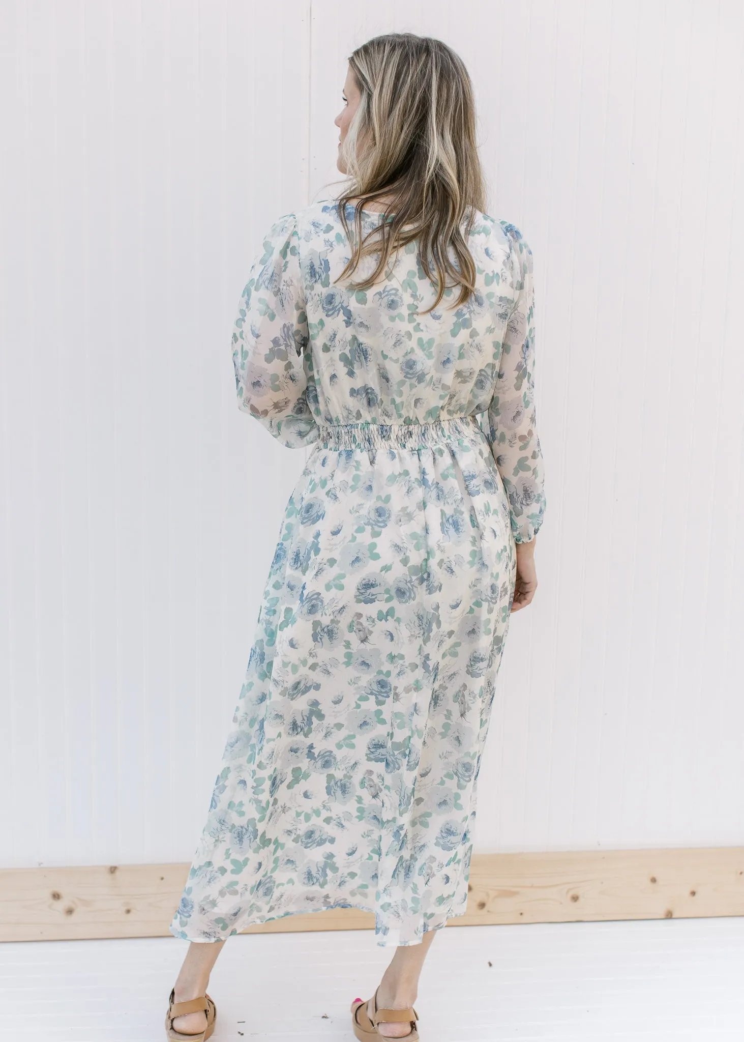 XZ Blue Roses Maxi Dress