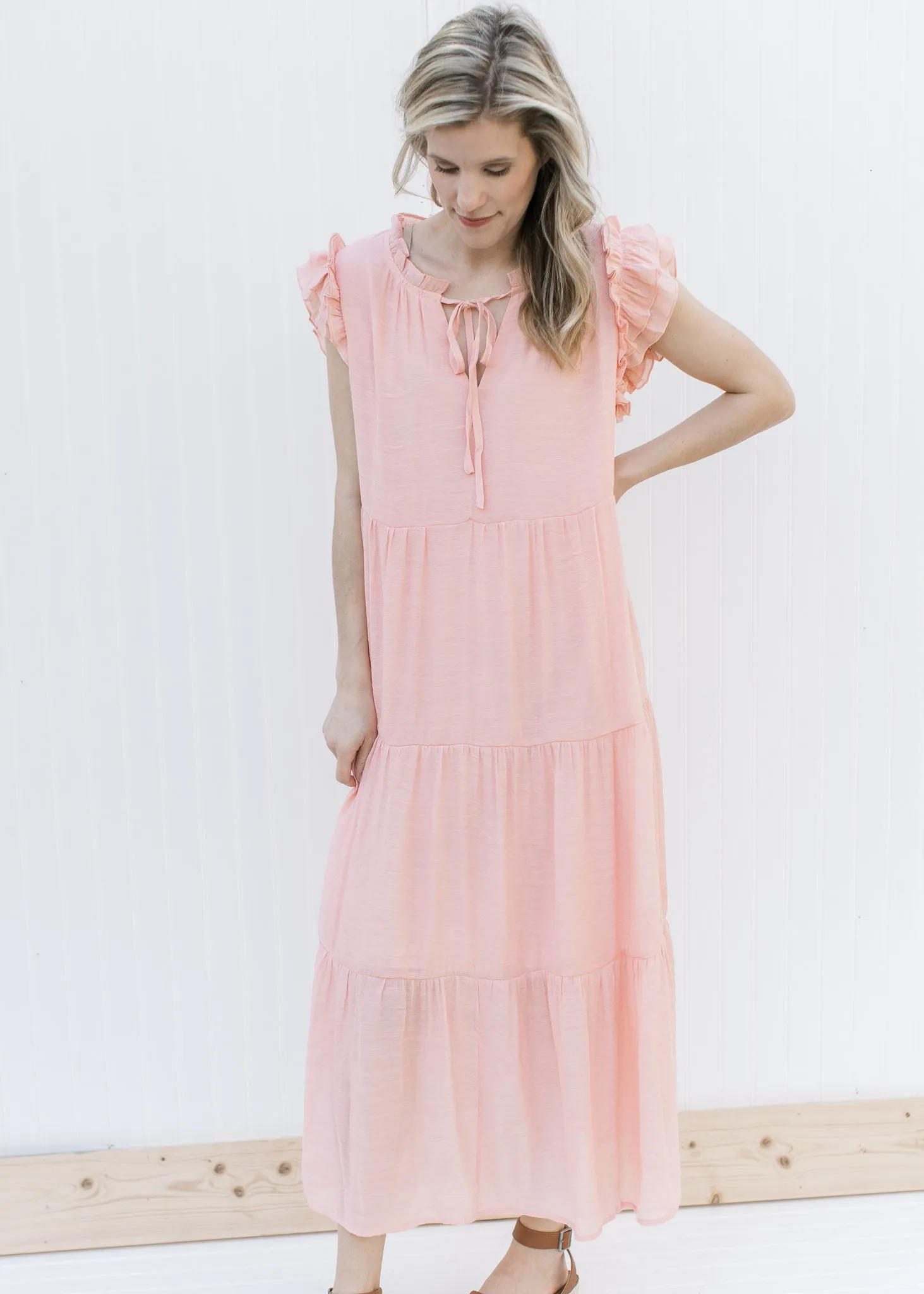 XZ Blush and Ruffles Dress