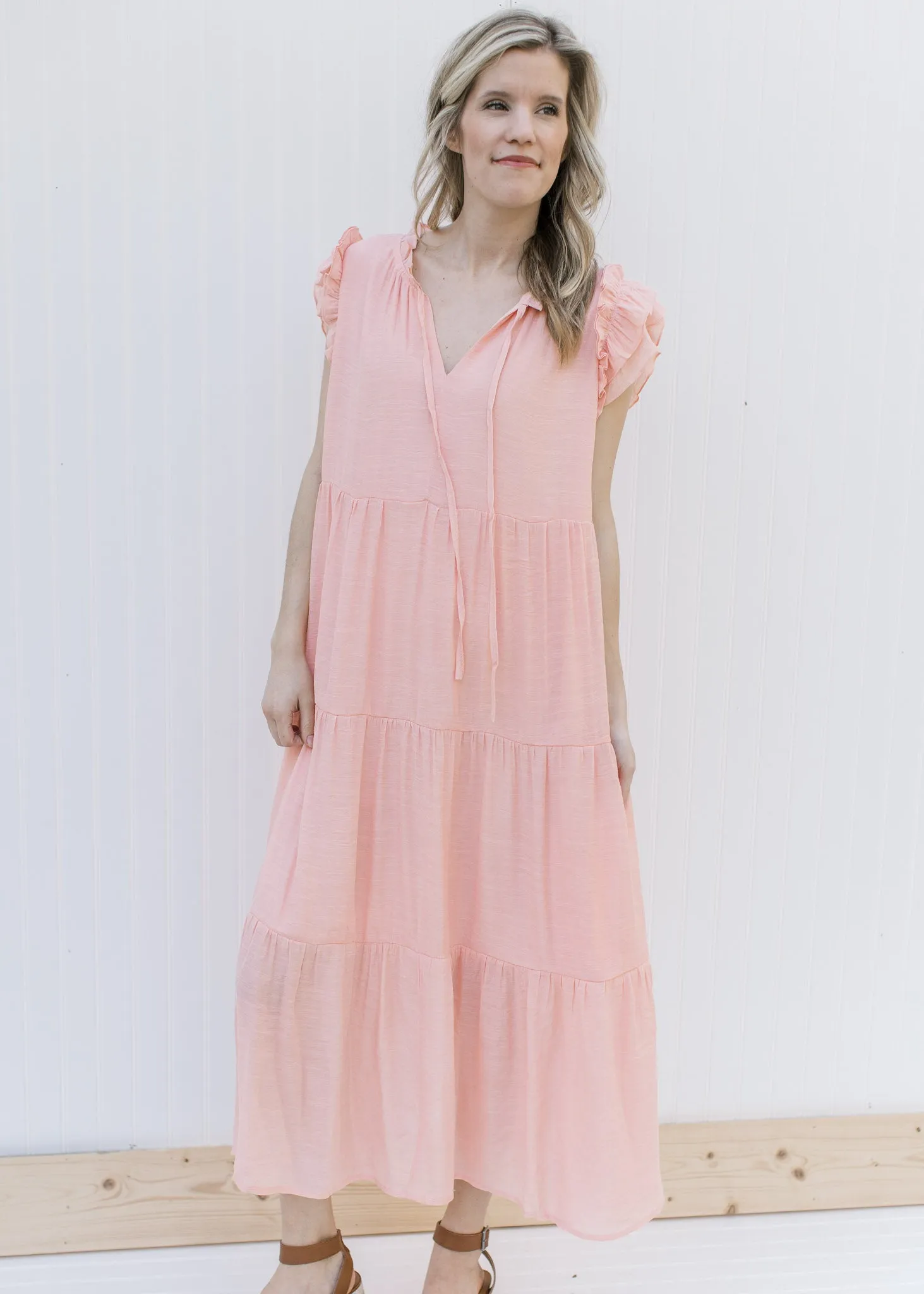 XZ Blush and Ruffles Dress