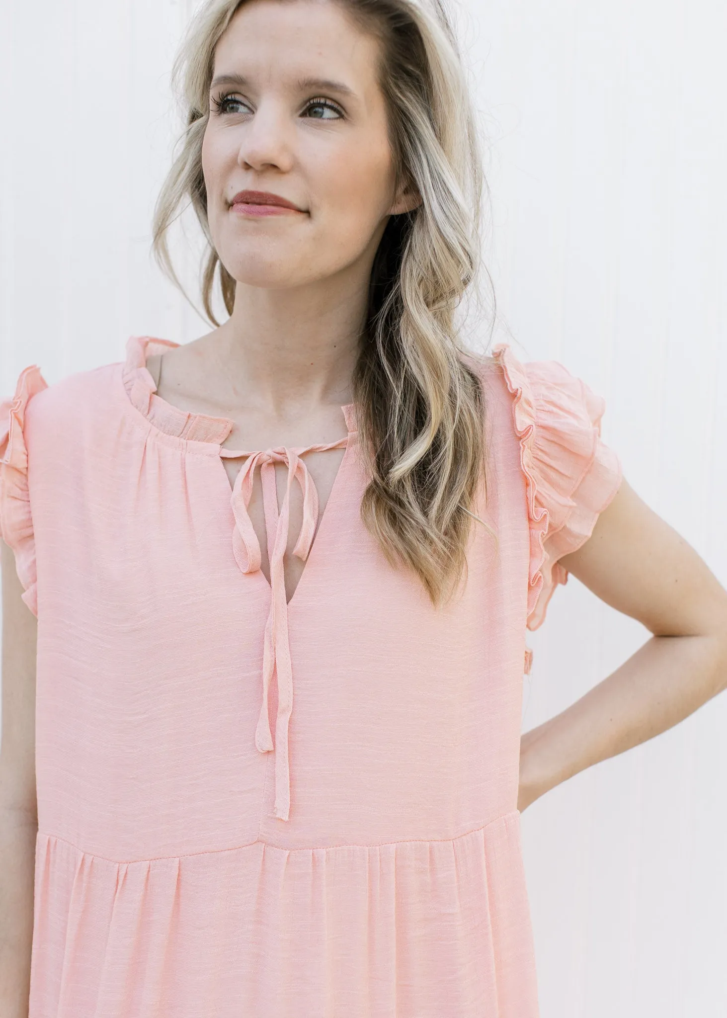 XZ Blush and Ruffles Dress