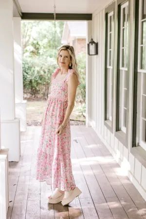 XZ Ribbons and Bows Tie Floral Dress