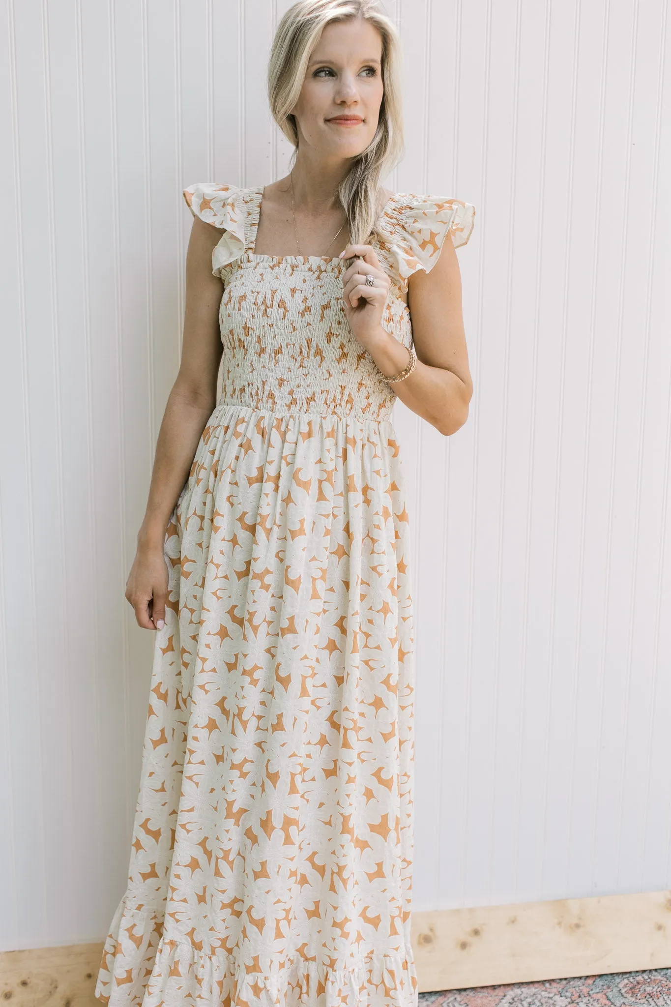 XZ Sunset Floral Print Sleeveless Dress
