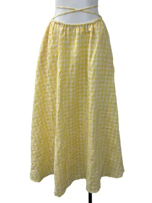 Yellow Gingham Skirt