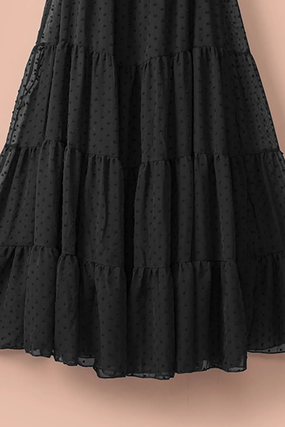 Yellow Yellow Off Shoulder Ruffle Swiss Dot Maxi Dress