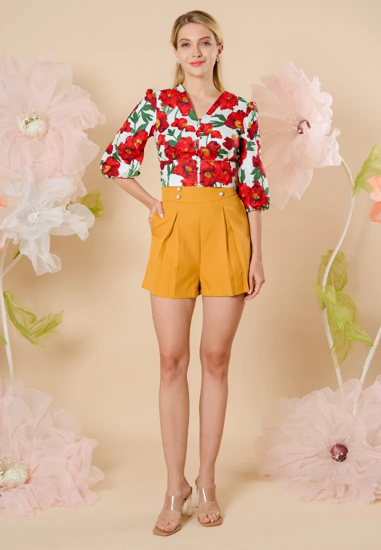 Yvette High-waisted Shorts