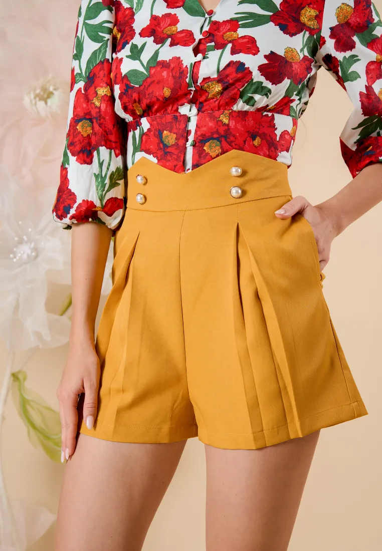 Yvette High-waisted Shorts