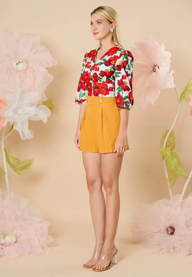 Yvette High-waisted Shorts