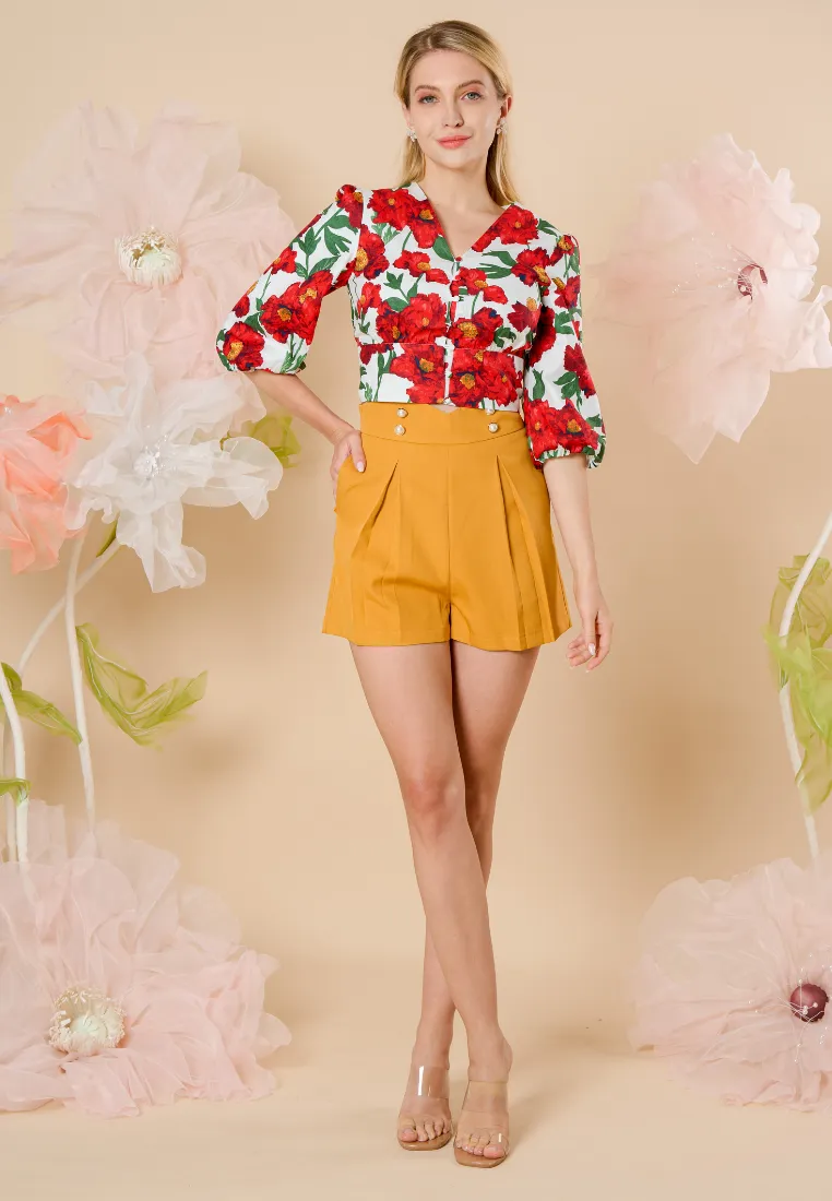 Yvette High-waisted Shorts