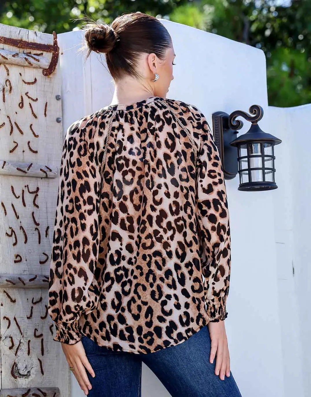 Zenya Blouse - Leopard