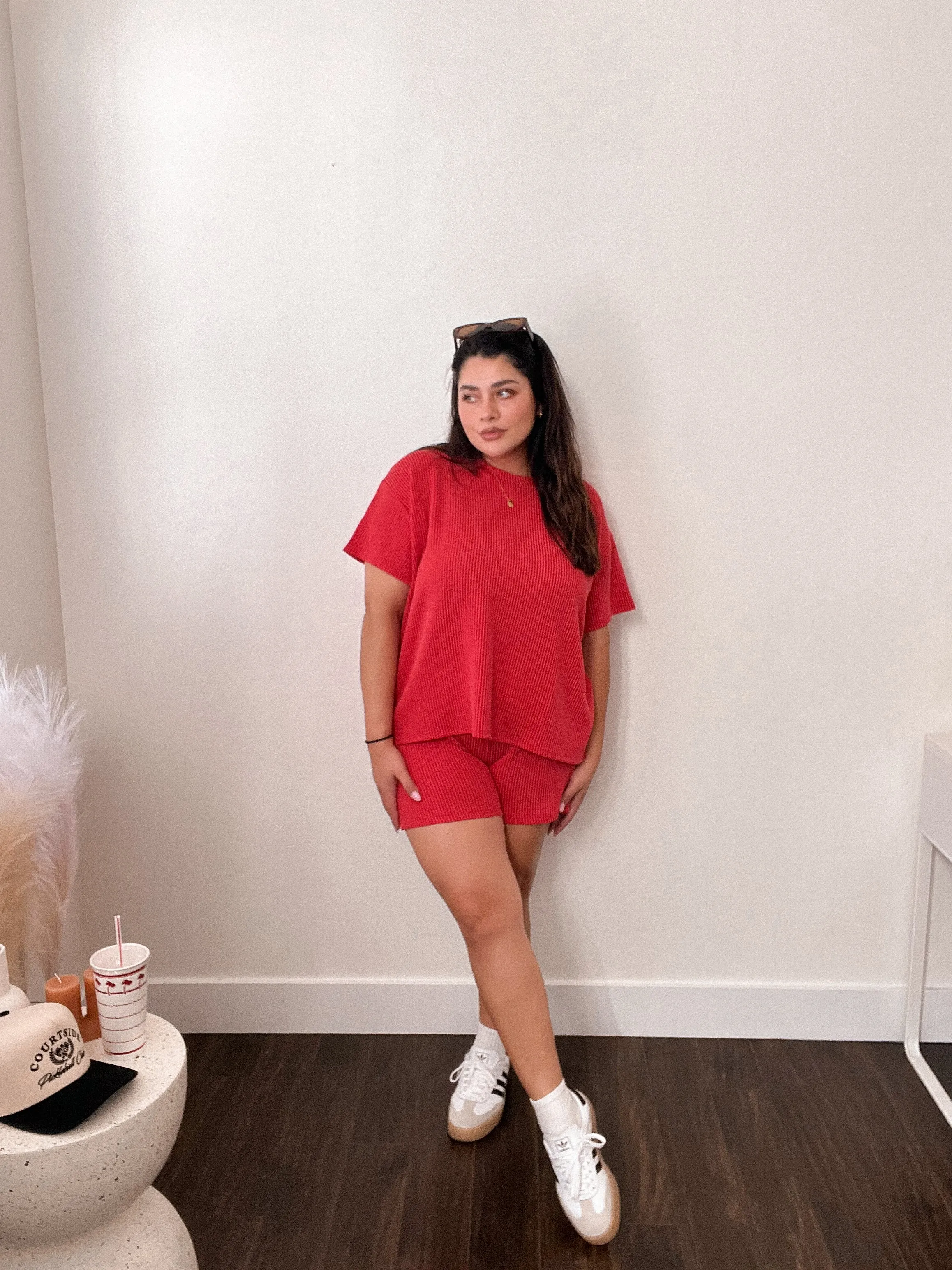 Zoie Ribbed Set *RUBY*