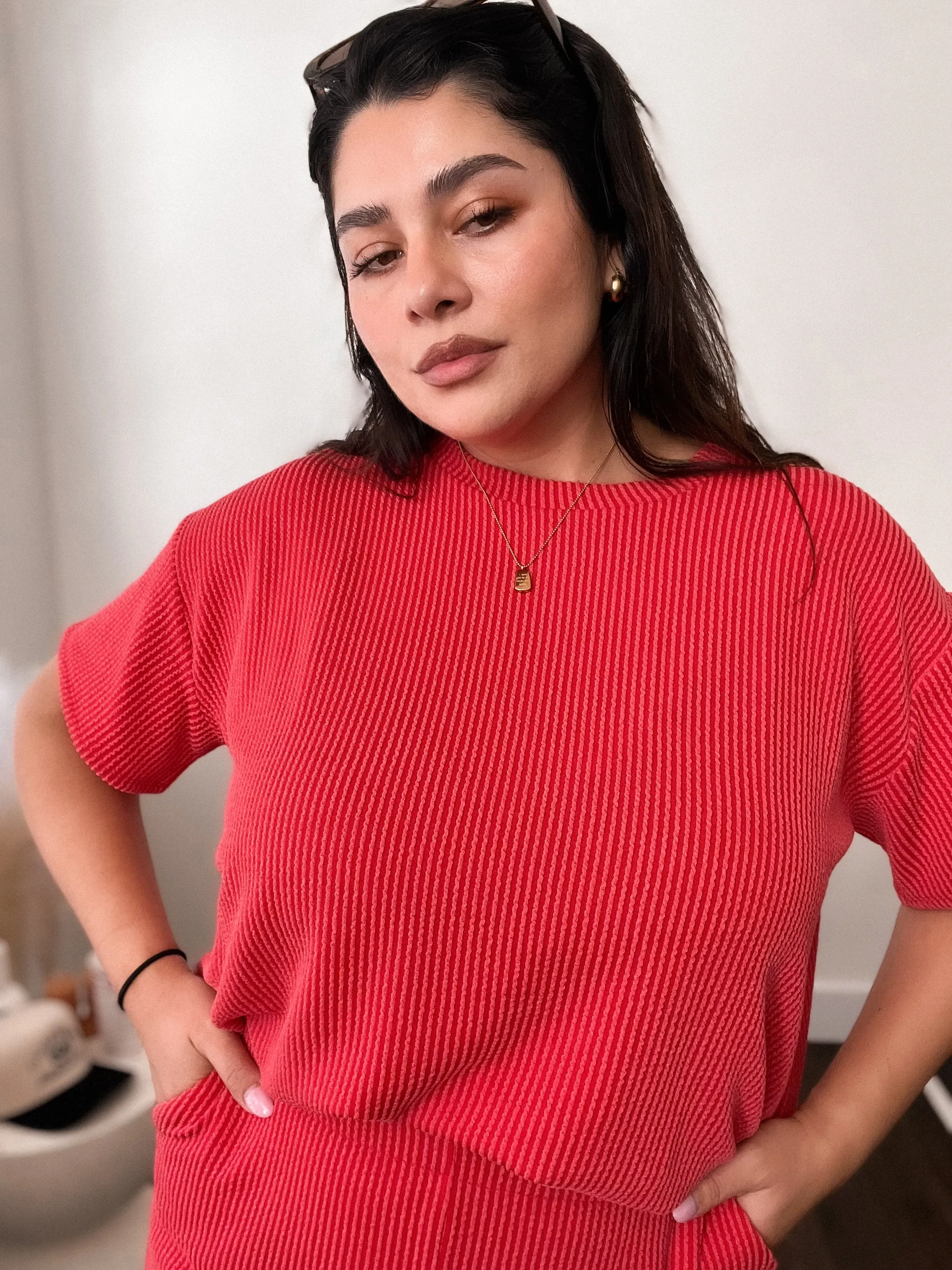 Zoie Ribbed Set *RUBY*